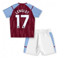 Dres Aston Villa Clement Lenglet #17 Domáci pre deti 2023-24 Krátky Rukáv (+ trenírky)